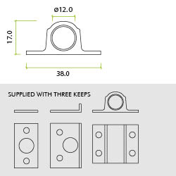 FB60 38mm Strike Plates.